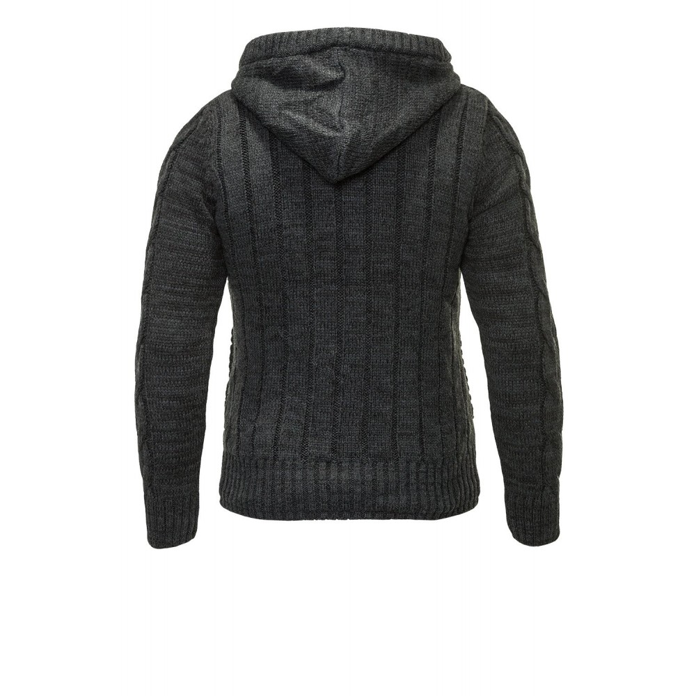 Kurtka-bluza męska Carisma Anthracite z podszewką z futra 7170 – BLACK FRIDAY
