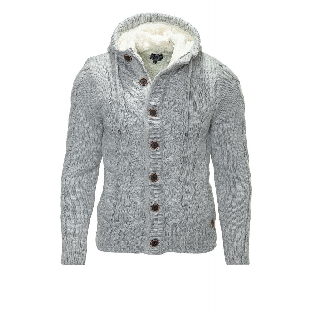 Męska kurtka-bluza Carisma Grey z podszewką futrzaną 7170 – ODZIEŻ