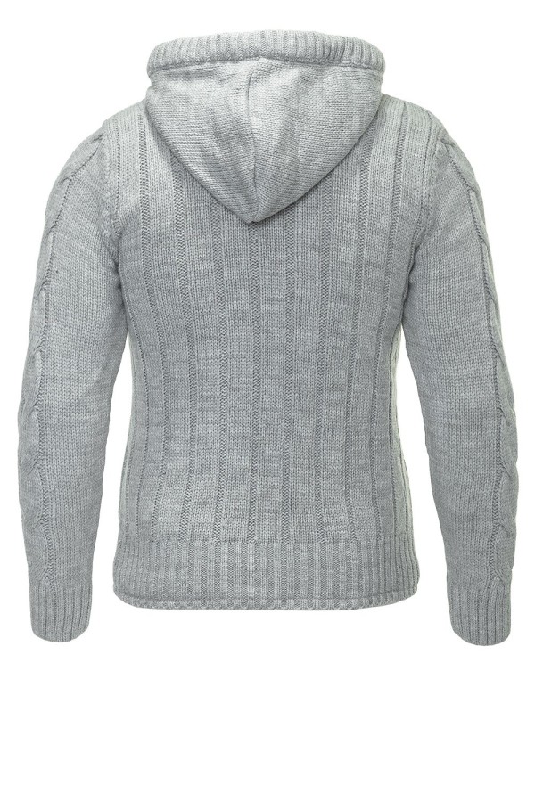 Męska kurtka-bluza Carisma Grey z podszewką futrzaną 7170 – ODZIEŻ — fotografia 3