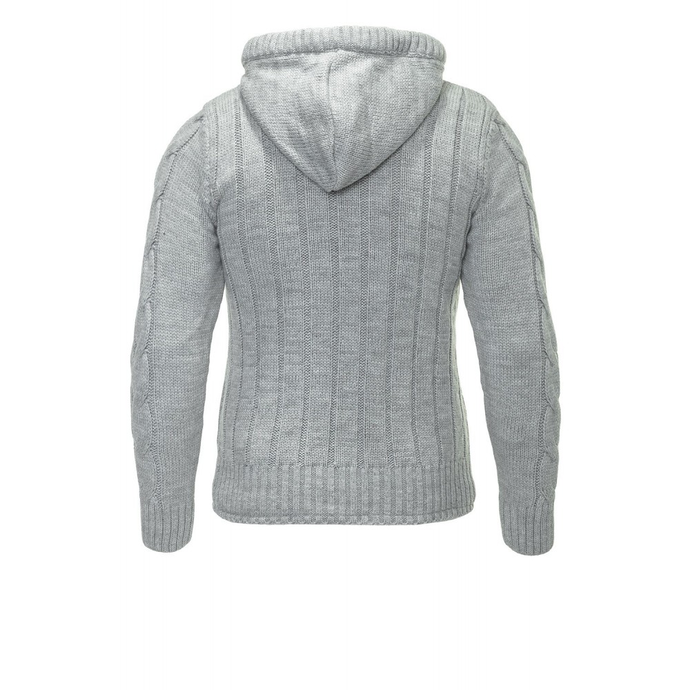 Męska kurtka-bluza Carisma Grey z podszewką futrzaną 7170 – ODZIEŻ