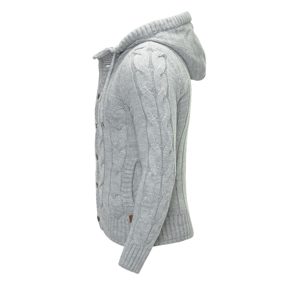 Męska kurtka-bluza Carisma Grey z podszewką futrzaną 7170 – ODZIEŻ