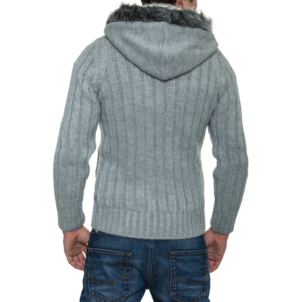 Męski sweter-kurtka dzianinowa Carisma Gray 7179 – ODZIEŻ Męski sweter-kurtka dzianinowa Carisma Gray 7179 – ODZIEŻ