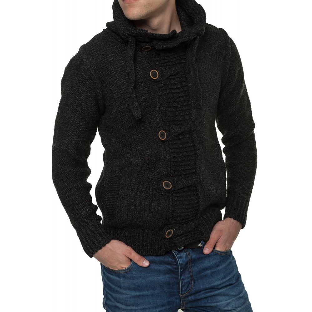 Męski sweter-kurtka dzianinowa Carisma Antracyt 7185 – BLACK FRIDAY Męski sweter-kurtka dzianinowa Carisma Antracyt 7185 – BLACK FRIDAY