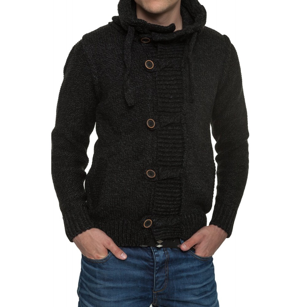 Męski sweter-kurtka dzianinowa Carisma Antracyt 7185 – BLACK FRIDAY Męski sweter-kurtka dzianinowa Carisma Antracyt 7185 – BLACK FRIDAY