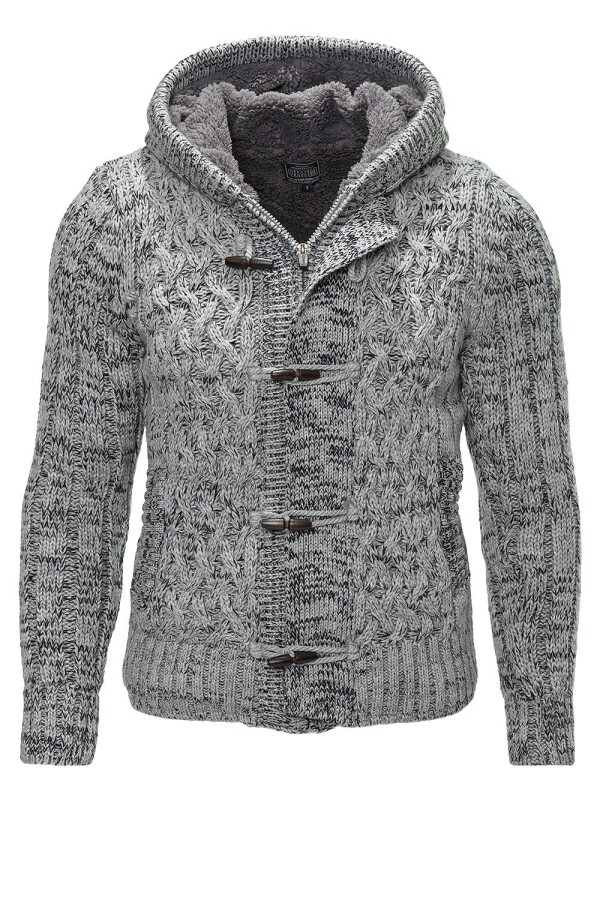 Męska kurtka dzianinowa Carisma Gray 7213 – BLACK FRIDAY — fotografia 1