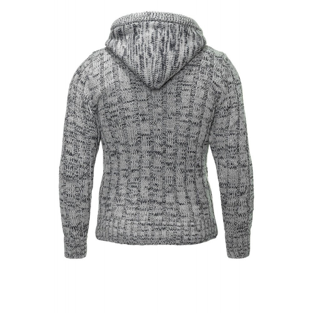 Męska kurtka dzianinowa Carisma Gray 7213 – ODZIEŻ