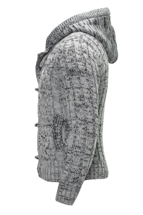 Męska kurtka dzianinowa Carisma Gray 7213 – BLACK FRIDAY — fotografia 3