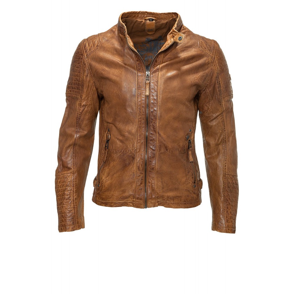 Męska skórzana kurtka Gipsy Cognac Drago LASOV – BLACK FRIDAY