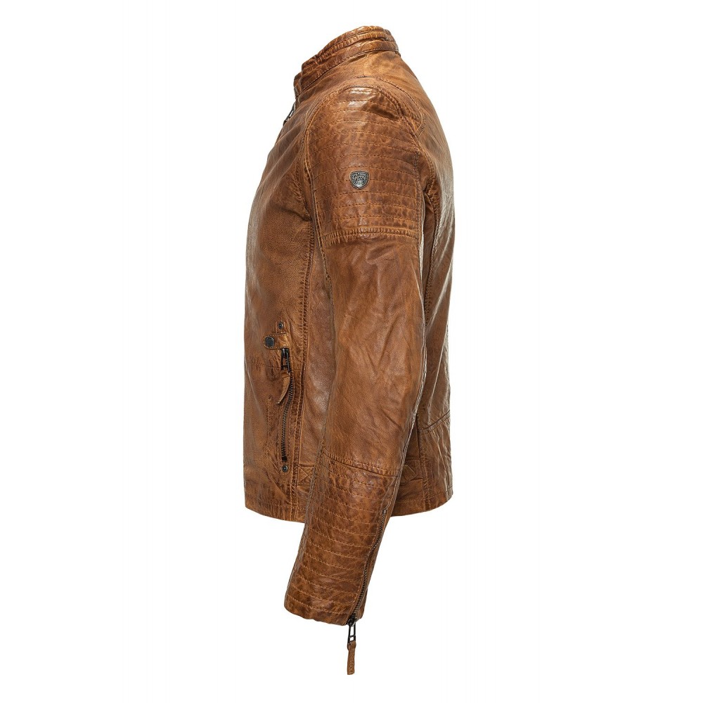 Męska skórzana kurtka Gipsy Cognac Drago LASOV – BLACK FRIDAY