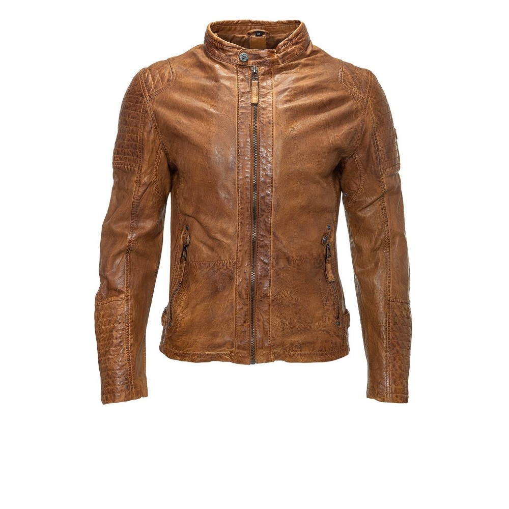 Męska skórzana kurtka Gipsy Cognac Drago LASOV – BLACK FRIDAY