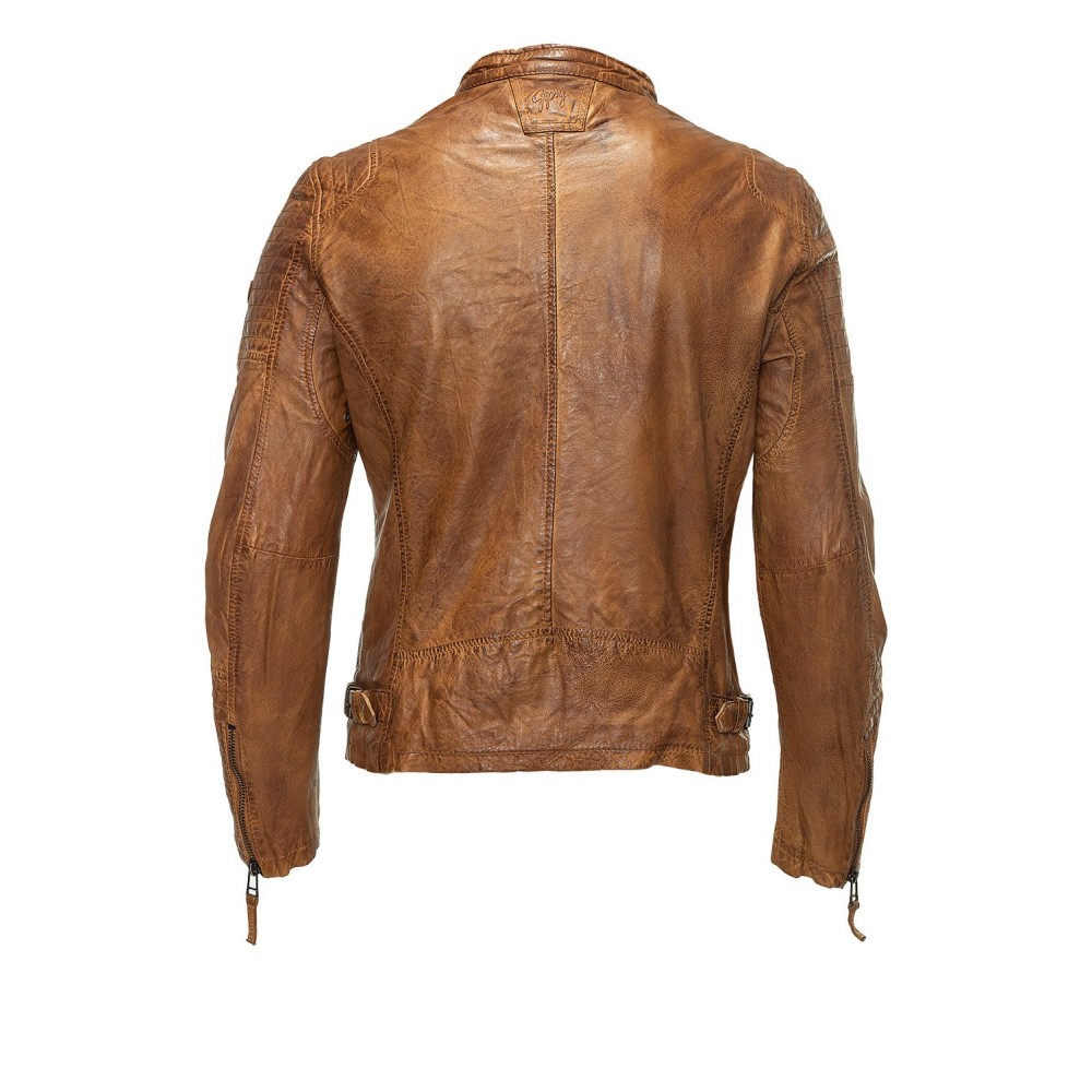 Męska skórzana kurtka Gipsy Cognac Drago LASOV – BLACK FRIDAY