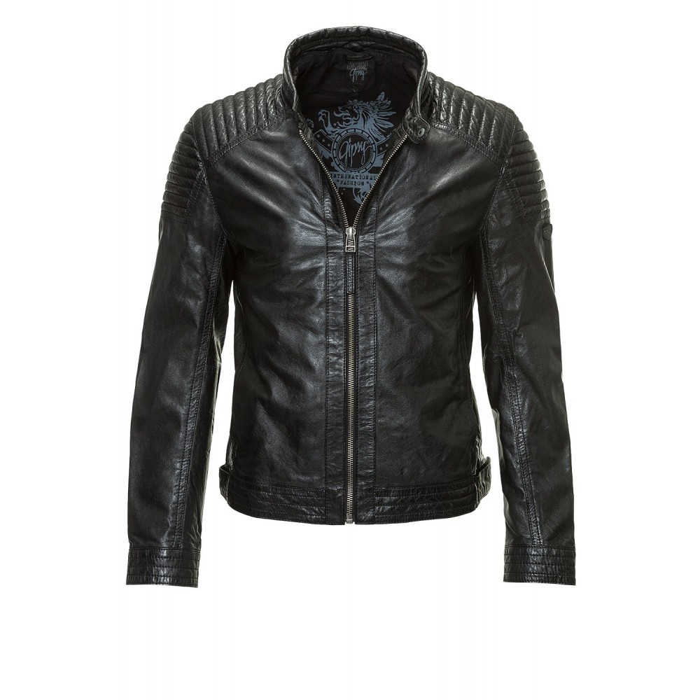Męska skórzana kurtka Gipsy Czarna Stevie LEGV – BLACK FRIDAY